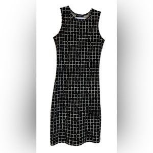 REVAMPED/SIRENS Grid Print Dress